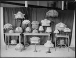 Display of lamps and lampshades