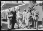 Group meeting Zane Grey on his arrival in Wellington