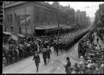 Military parade, Willis St., Wellington
