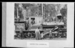 Climax steam locomotive at Gamman's Mill, Ohakune