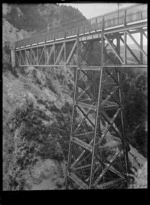 View of the railway viaduct across Staircase Gully, 1926