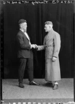 Mr C. Purdy & unidentified man in suit