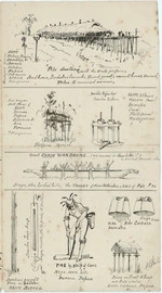 Illustrated page from letter by Samuel E Peal to Stephenson Percy Smith