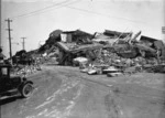 Ruins of the nurses' home in Napier, after the 1931 Hawke's Bay earthquake