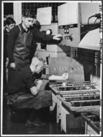 Electro-plating class at the engineering shop at Avondale College, Auckland