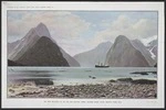 Auckland Weekly News :The most beautiful of all the New Zealand fiords; Milford Sound, Otago, showing Mitre Peak. Muir and Moodie photo. [Auckland; 1911]