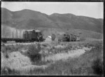 Taupo Totara Timber Company trains hauled by Heisler steam locomotives crossing at Kopakorahi