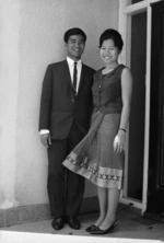 Laotian Colombo Plan students Mrs Chanthouma Souvannakhilya and Mr Saly Chittavoravong
