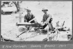 Soldiers with captured weapons, Gallipoli peninsula, Turkey