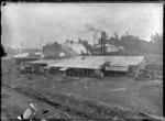 View of Mountain Rimu Timber Company mill at Mamaku.