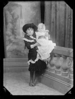 Miss Anson with her doll