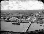 Panorama view of the town from Durie Hill, Wanganui