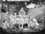 Students and teacher, Havelock North School