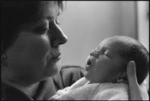 Midwife Jenny Johnson and baby - Photograph taken by Ross Giblin