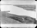 Panorama from Durie Hill looking towards river mouth, Whanganui