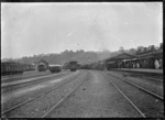 Napier Mail train leaving Napier Railway Station for Wellington.