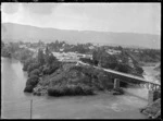 View of Cromwell looking across the Clutha River, 1926