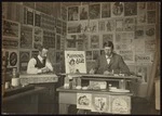 Two men working on lithographs for The Press newspaper