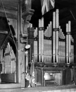 The organ in old St Mark's Church, Wellington