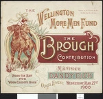 Opera House [Wellington] :The Wellington More Men Fund. The Brough contribution. "Dandy Dick". Matinee, Wednesday Mar[ch] 21st, 1900. [Programme cover].