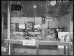 Gas cookers and baked items on display by a Wanganui gas company