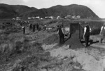 Relief workers constructing Rongotai Airport