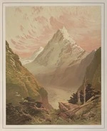 Gully, John, 1819-1888 :Mount Cook with the Hooker Glacier / John Gully, 1875. Dunedin, Marcus Ward, 1877.