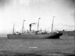 Steamship Corinthic in Wellington Harbour