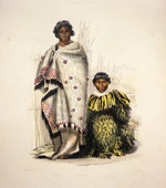 Angas, George French 1822-1886 :Te Moanaroa (Stephen). Te Awaitaia (William Naylor), Waingaroa. George French Angas [delt]; W. Hawkins [lith]. Plate 5, 1847.
