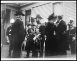 Duke and Duchess of Cornwall and York, inspecting veterans at Government House, Wellington