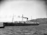 Steamship Corinthic in Wellington Harbour