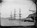 The sailing ship Crusader docked at Port Chalmers.