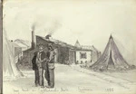 Warre, Henry James, 1818-1898 :My hut on Cathcarts Hill, Crimea. 1855.
