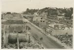 Creator unknown :Photograph of buildings damaged by the Hawke's Bay earthquake