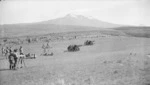 Artillery target practice at Waiouru Army Training Camp