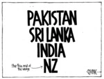Winter, Mark, 1958-:Pakistan, Sri Lanka, India, NZ. 28 March 2011