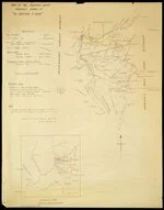 Batley, Robert Anthony Leighton, 1923-2004: Map of the Aorangi Bush formerly known as "Te Rakinui a kura" [ms map]. 1953