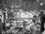 Ladies nail hammering competition, Tututawa picnic