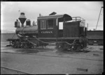Climax locomotive after erection, at Petone