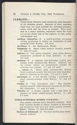 Duncan & Davies Ltd: Clematis [partial listing in sales catalogue, page 88. 1931]