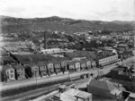 Looking west over Newtown, shows Russell Terrace