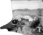 Ring, James, 1856-1939 :Dillmanstown, showing general store of Patrick McGrath