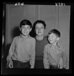 Mrs William King (wife of diplomat) with sons Michael and Robert