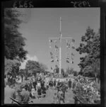 Commemoration of Battle of Trafalgar at Nelson, with display of signal flags