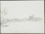 Speer, John, d 1848 :[View of Papeete from the Harbour, November 1845].