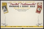National Tobacco Company Ltd: The last word in cigarettes. Toasted Tailormades, Riverhead and Desert Gold. 10 for 6d - plain or cork. ... No sore throat, no cough [ca 1940?]