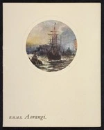Union Steam Ship Company of New Zealand: R.M.M.S. Aorangi. Deck sports tournament, voyage 23 North. Award to [C A Jeffery] for [Consummate skill at quoits, by J F Spring Brown] Commander [Certificate card]