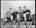 Cyclists on Wellington to Palmerston North cycle race