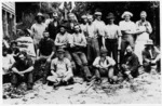 Shearing gang at Blairlogie Station