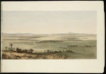 Brees, Samuel Charles 1810-1865 :Plain of the Ruamahanga, opening into Palliser Bay near Wellington. This view represents about sixty miles of the length of the plain from North to South / Drawn by S. C. Brees, esq.r, Chief Surveyor to the New Zealand Company [1843]. Day & Haghe. London, Smith, Elder [1845] [Right section]